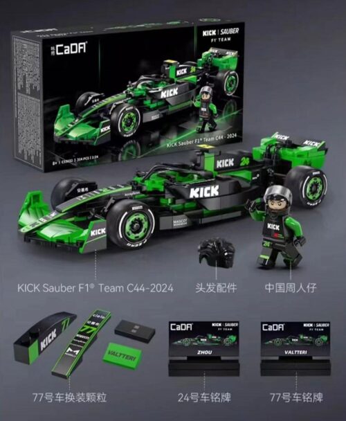 Bộ lắp ghép Xe đua F1 KICK Sauber C44 chính hãng, chất lượng cao, siêu bền